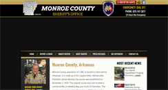Desktop Screenshot of monroecountysheriffar.com
